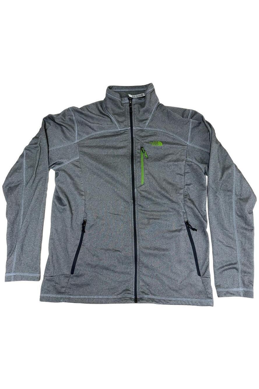 The North Face Men's 100WT Cinder Full Zip Jacket Gray/Green - Regular